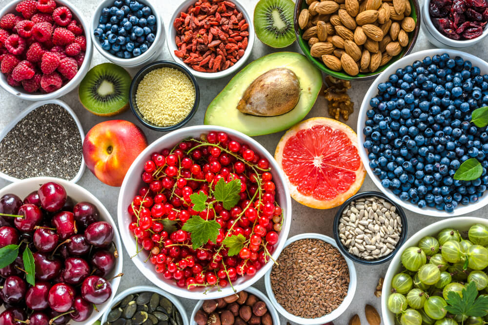 Alimentos saludables.