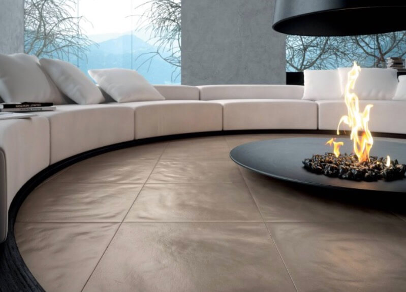 Chimeneas de mesa redondas.