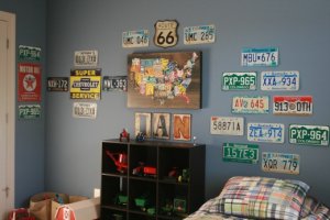 Decoración con señales de tránsito