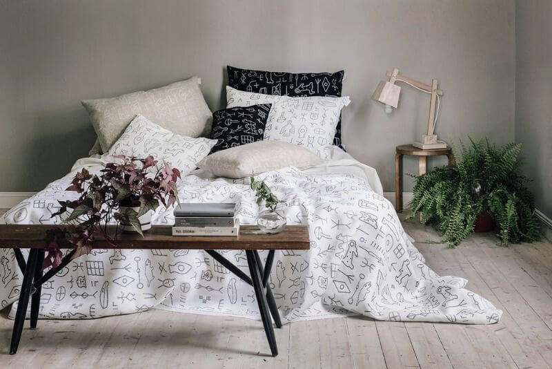 Decoración mud cloth.