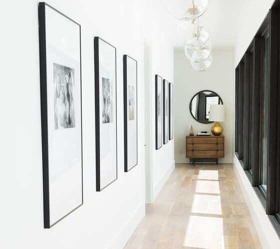 Perspectiva del pasillo.