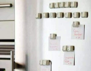 El teclado del ordenador como recurso para la decoración