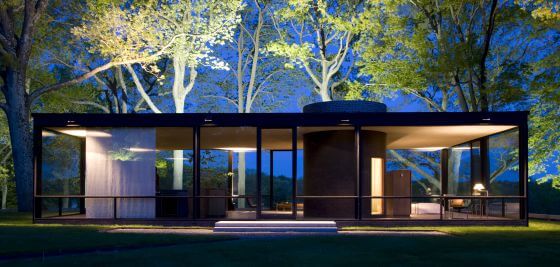 Interior de la Casa de Cristal.