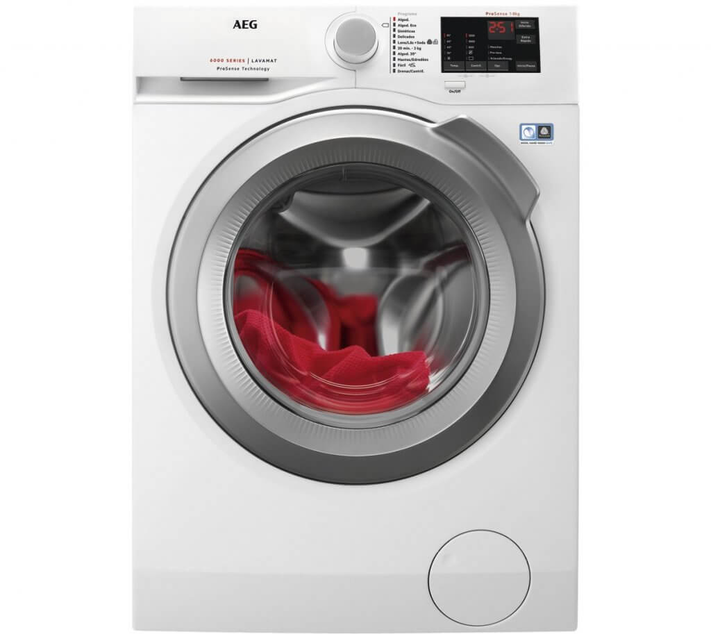The high-tech AEG washer.