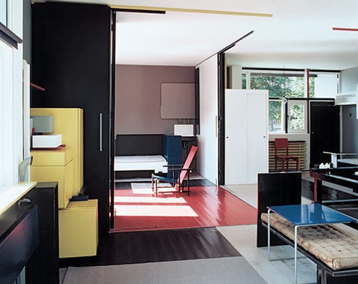 Mobiliario de la Casa Rietveld.