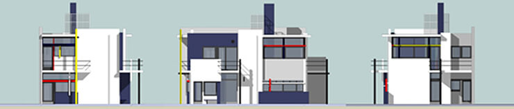 Planos de la Casa Rietveld.