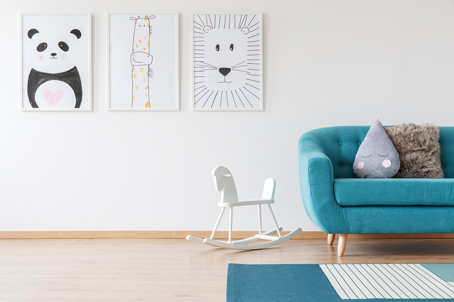 El azul turquesa en la decoración.