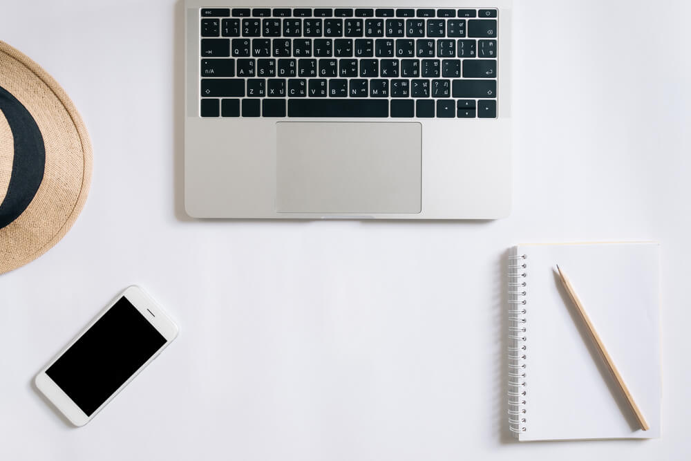 Teclado de un ordenador portátil.