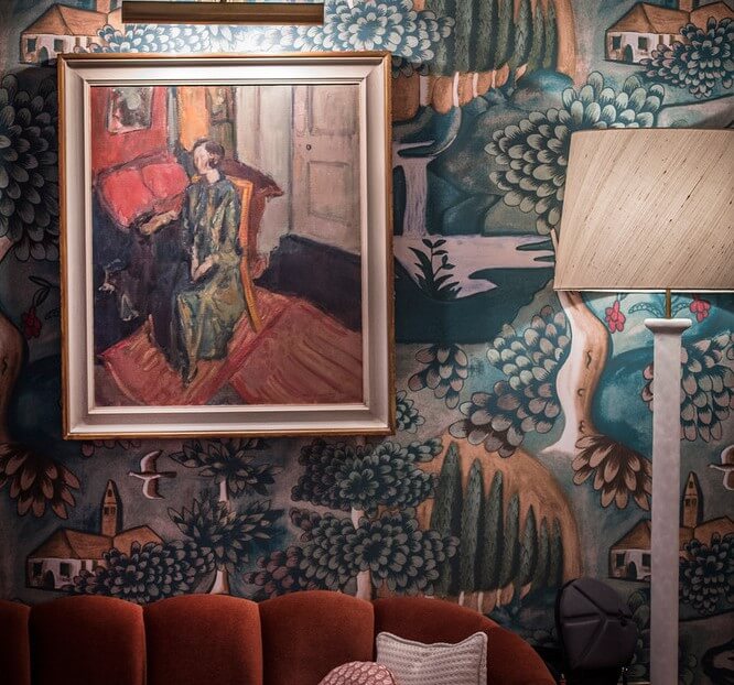 Accesorios decortivos de estilo bloomsbury.