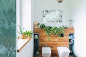 Tendencia de baños brillantes