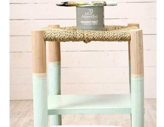 Banqueta chalk paint.