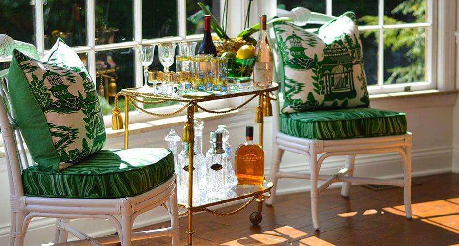 Complementos decorativos Hollywood Regency.