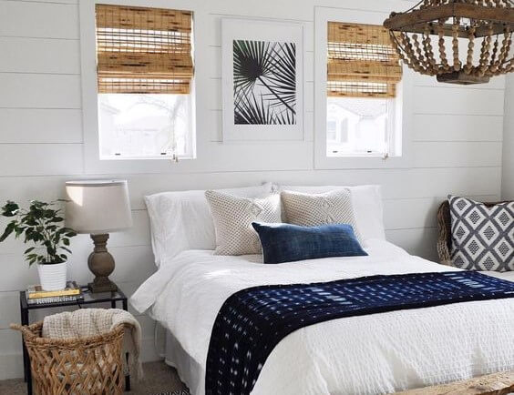 Cortinas de fibras naturales.