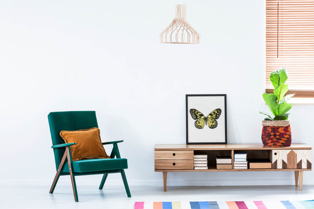 Cuadro con mariposa.