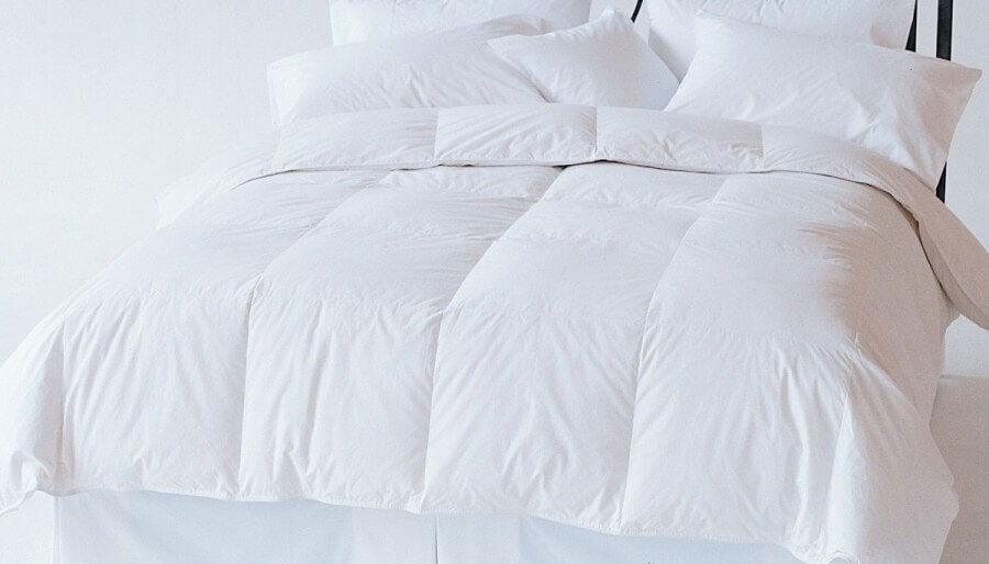 Edredón nórdico de plumón.