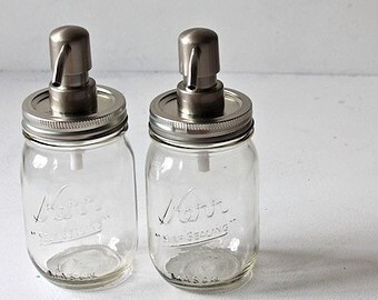 Jaboneras hechas con Mason Jar.