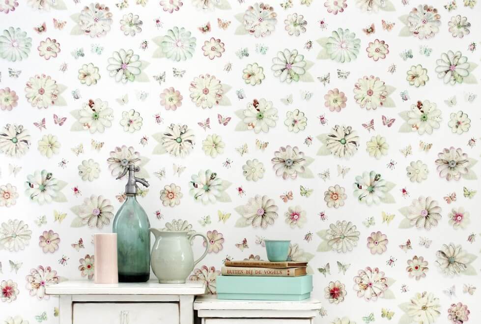 Papel de pared de flores.