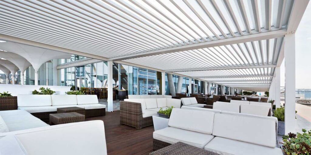 Pérgola bioclimática.