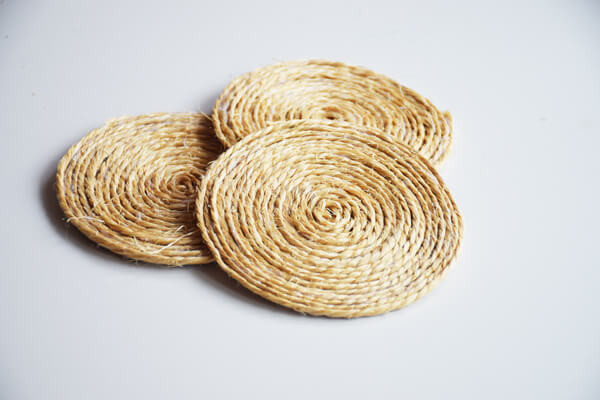 Posavasos de cuerda.