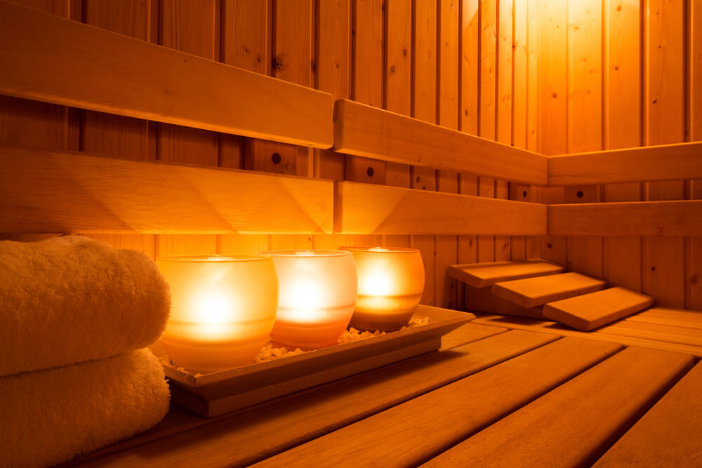 Sauna en perfecto estado.
