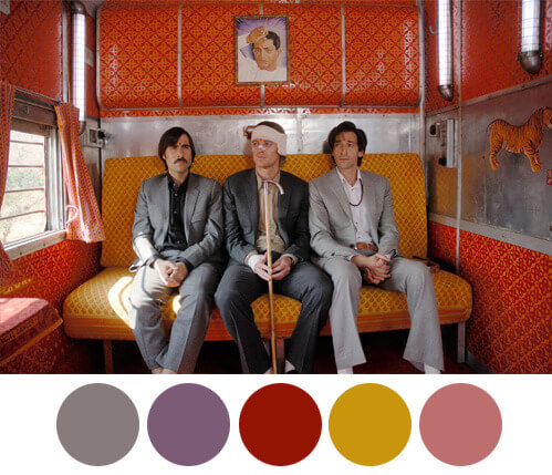 Utilización de colores por Wes Anderson.