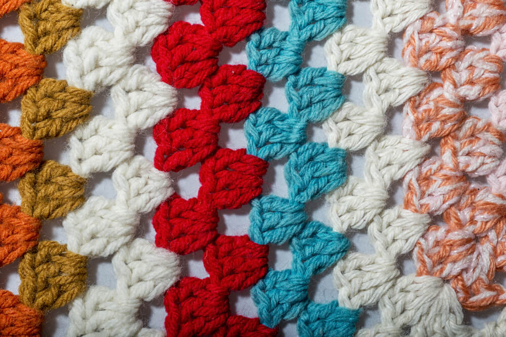 Alfombra de trapillo de telar.