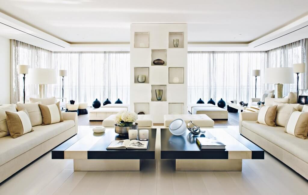 Casa decorada por Kelly Hoppen.