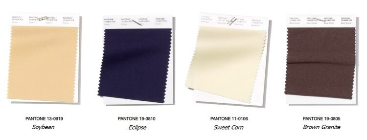 Colores neutros Pantone.
