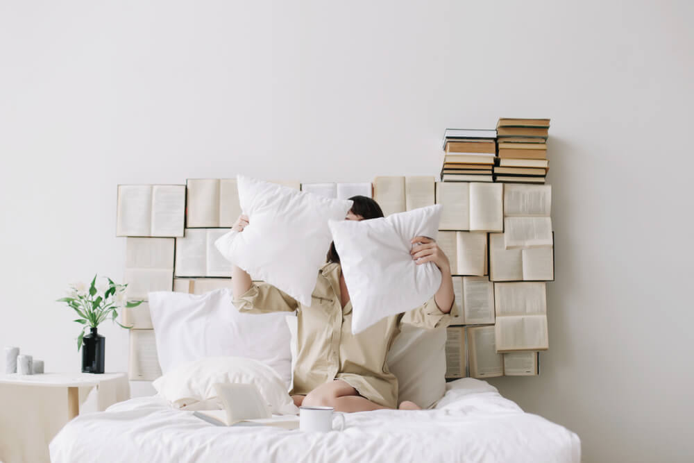 Decoración original con libros.