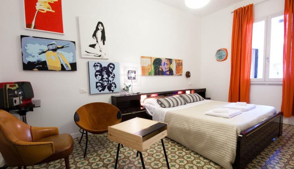 Dormitorio de los años sesenta.