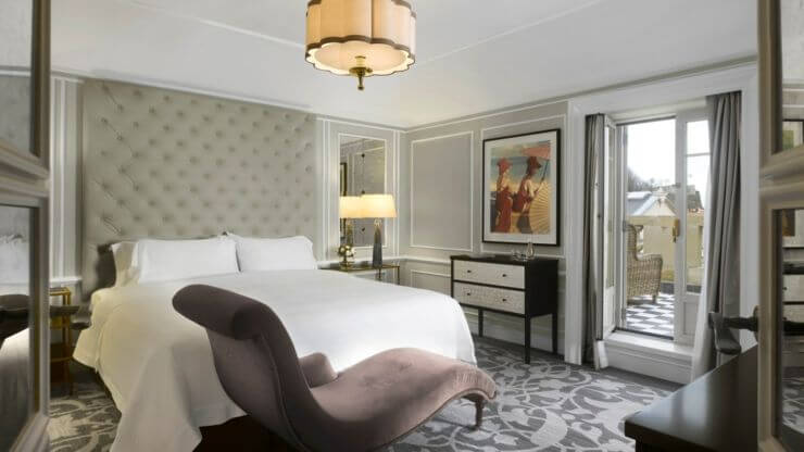 Dormitorio de estilo hotel boutique.