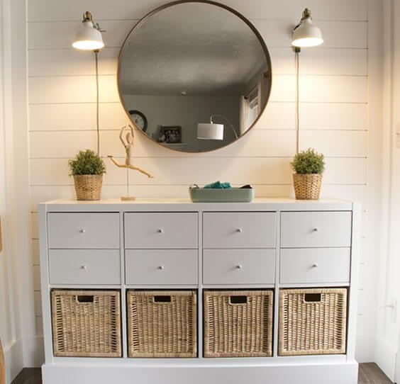 Estantería KALLAX para el recibidor.