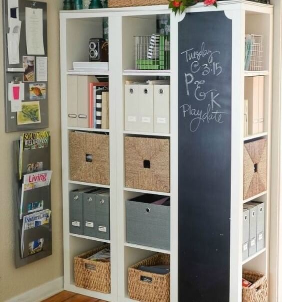 Estantería KALLAX para oficina.