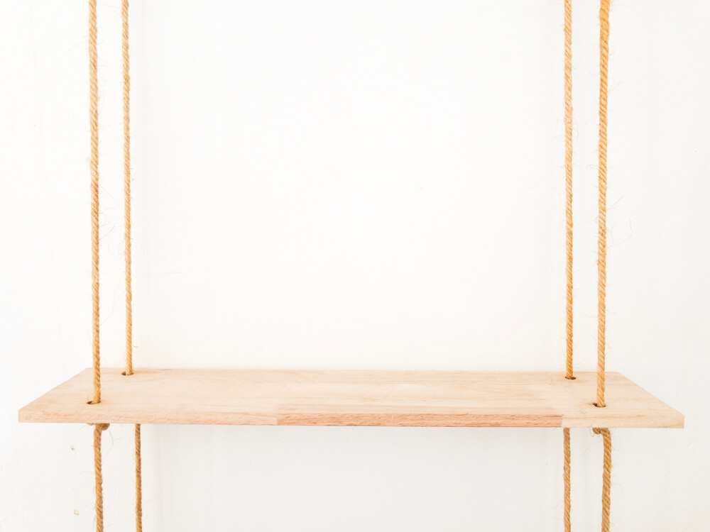 Materiales de estanterías de cuerdas.