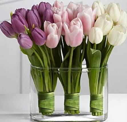 Ramilletes de flores para centros de mesa.