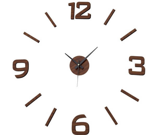 Reloj de pared de prolipropileno.