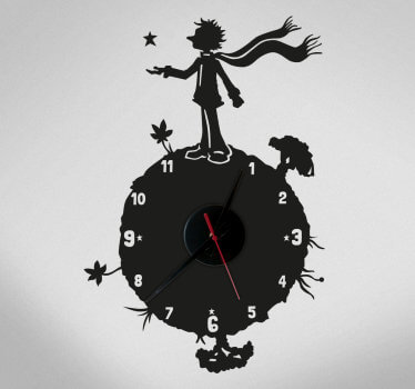 Reloj vinilo de El principito.