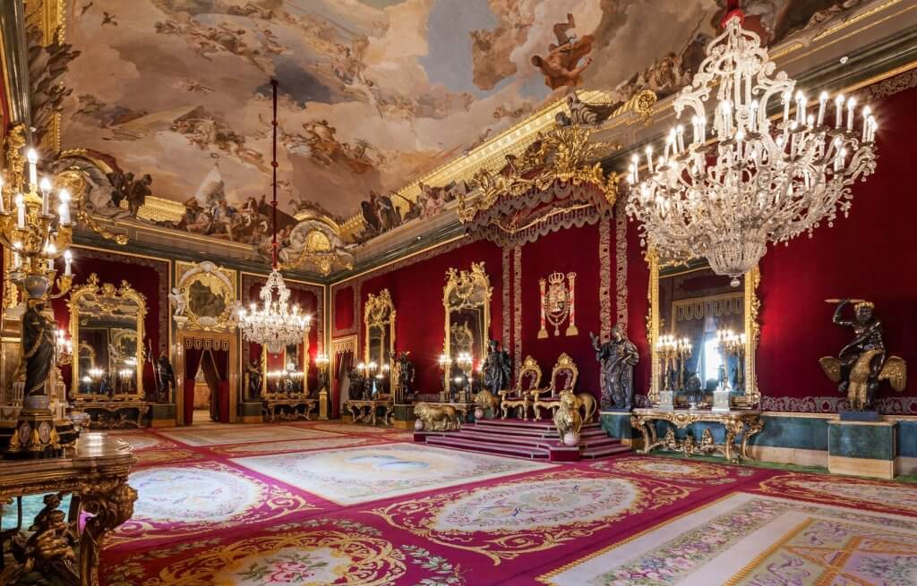 Salón del Trono del Palacio Real de Madrid.