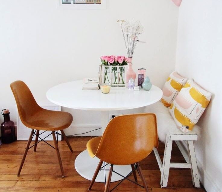 Sillas para un rincón pequeño.