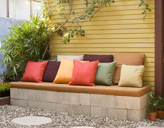 Asientos de hormigón.