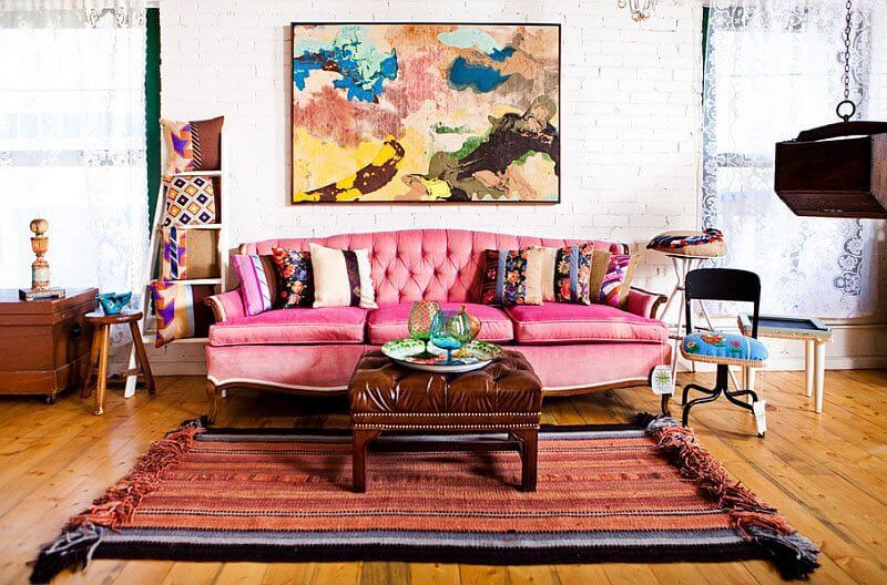 Estilo boho chic.