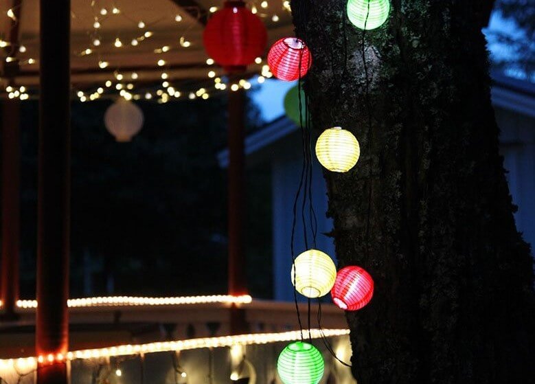 Guirnaldas de colores.