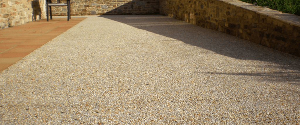 Hormigón desactivado.