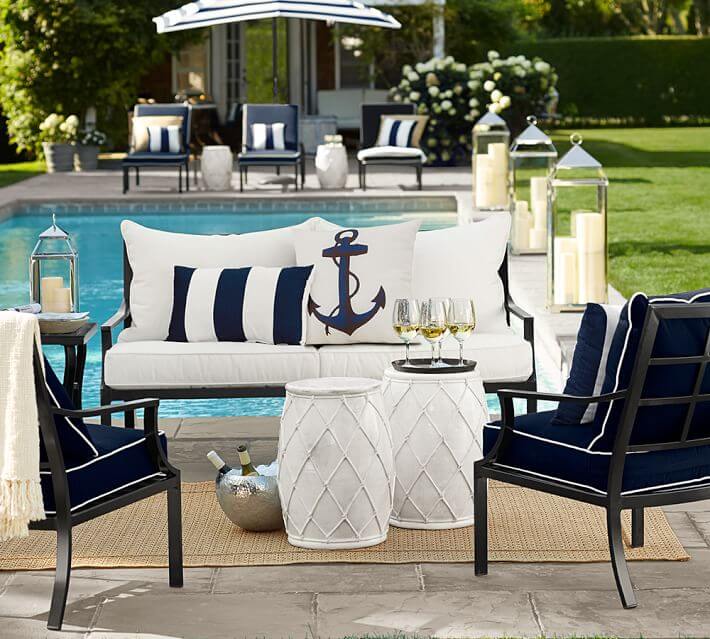 Jardín de estilo marinero.