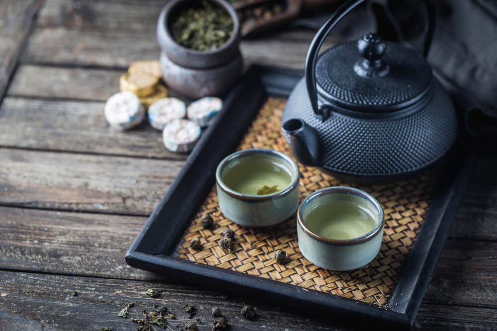 Juego de té japonés.