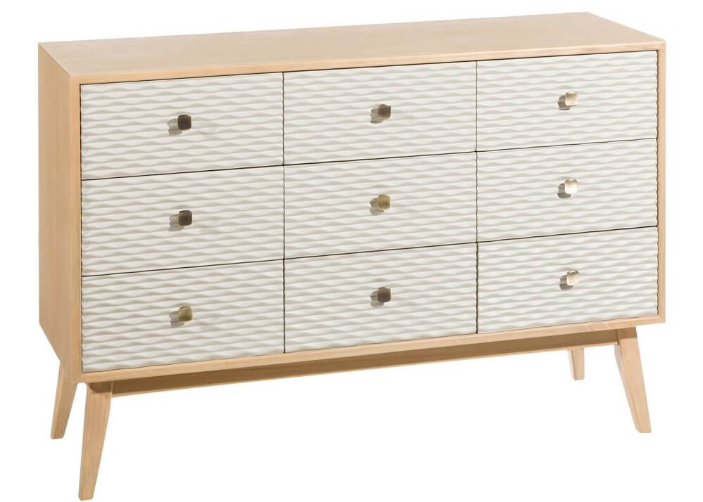 Mueble escandinavo de madera.