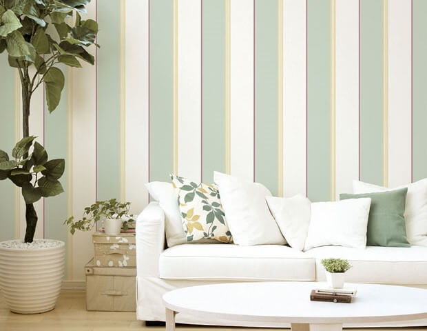 Papel pintado vinílico.