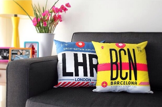 Cojines viajeros.