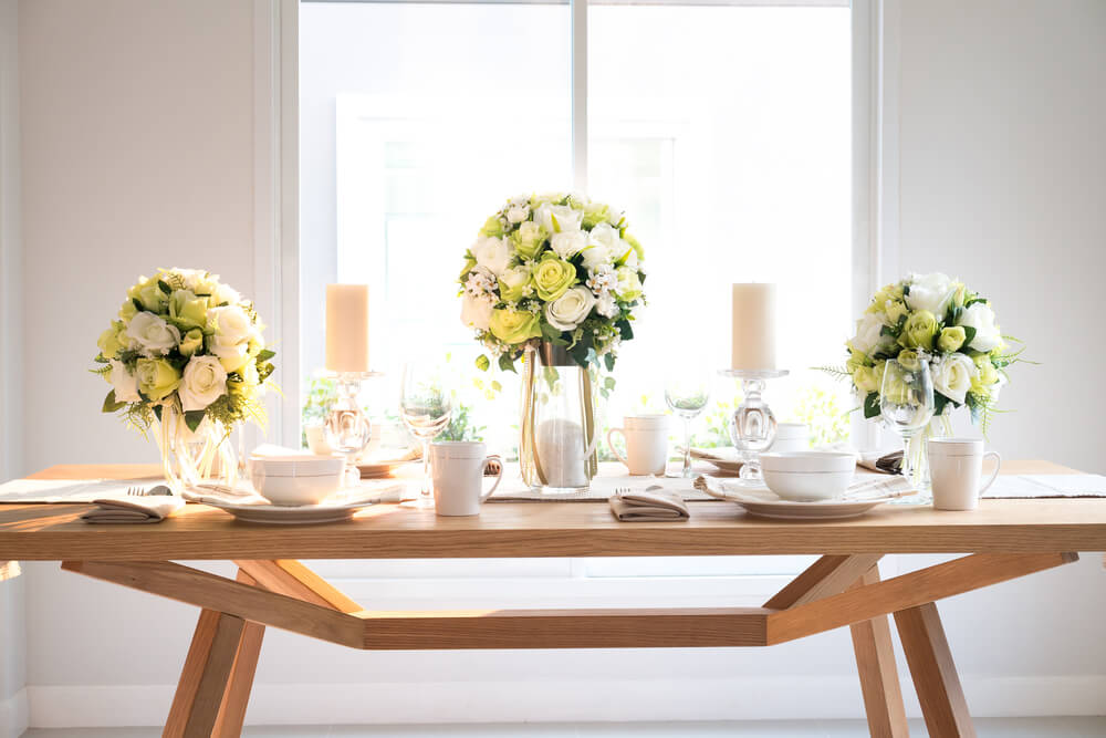 Decoración primaveral de mesas