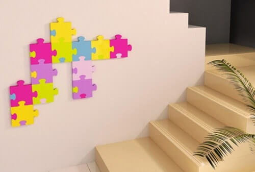 Rompecabezas de espuma.